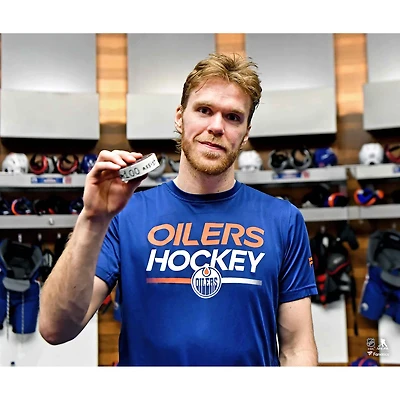 Connor McDavid Edmonton Oilers 100 Assists a Single Season Photograph