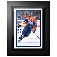 Connor McDavid Edmonton Oilers - 12'' x 16'' Jersey Photo encadrée