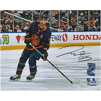 Darnell Nurse Edmonton Oilers Autographed 8'' x 10'' Navy Alternate Jersey Photograph
