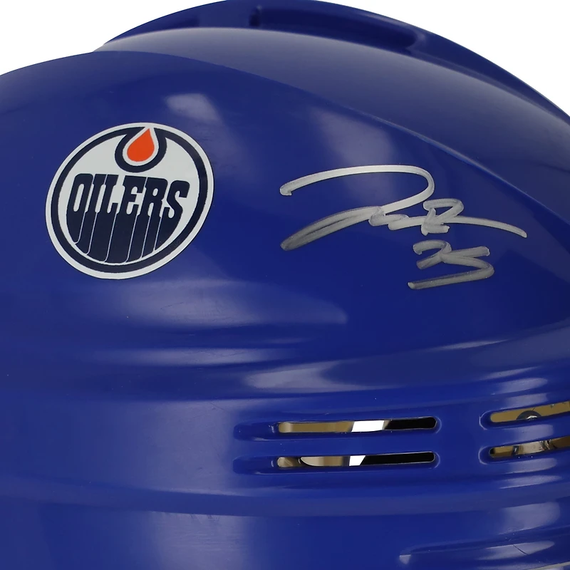 Darnell Nurse Edmonton Oilers Autographed Blue Mini Helmet