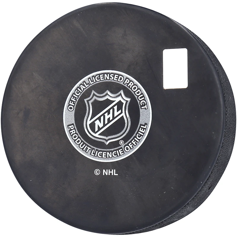 Rondelle de hockey autographiée par Darnell Nurse des Oilers d'Edmonton avec l'inscription « NHL DEBUT 10-14-14 »