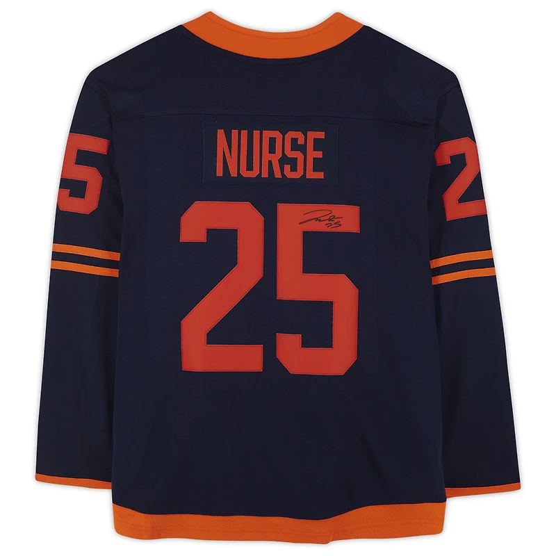 Darnell Nurse Navy Edmonton Oilers Autographed Fanatics Breakaway Alternate Jersey