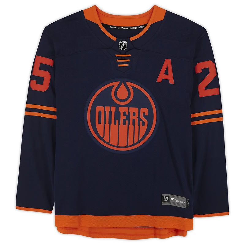 Darnell Nurse Navy Edmonton Oilers Autographed Fanatics Breakaway Alternate Jersey