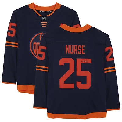 Darnell Nurse Navy Edmonton Oilers Autographed Fanatics Breakaway Alternate Jersey