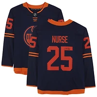 Darnell Nurse Navy Edmonton Oilers Autographed Fanatics Breakaway Alternate Jersey