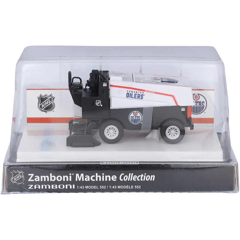 Zamboni moulée sous pression à l'échelle 1:43 des Oilers d'Edmonton