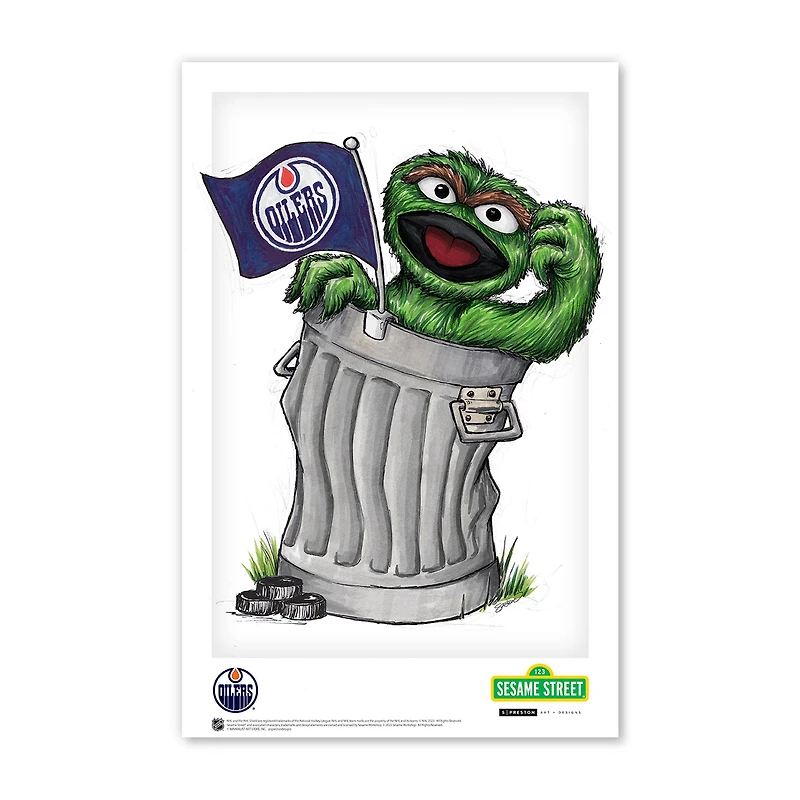 Edmonton Oilers 11" x 17" Sesame Street Print