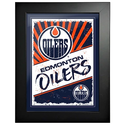 Edmonton Oilers - 12'' x 16'' Classic Print Framed Art