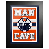 Oilers d'Edmonton - 12'' x 16'' Man Cave encadrée