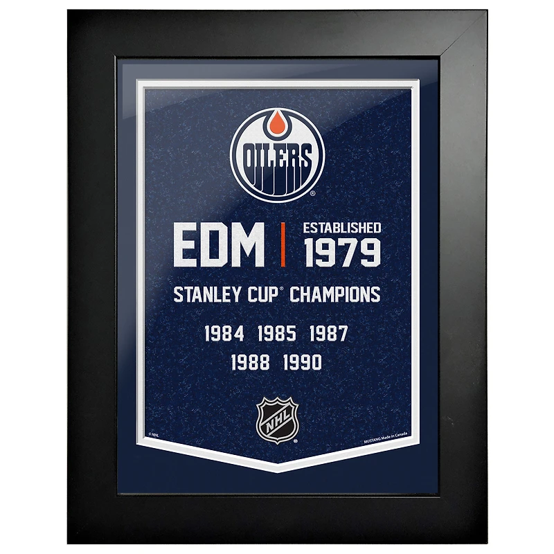 Edmonton Oilers - 12'' x 16'' Team Empire Framed Artwork