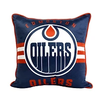 Ensemble de 2 couvertures et coussins des Fêtes 50" x 60" des Oilers d'Edmonton