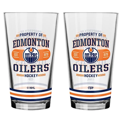 Edmonton Oilers 2-Piece Mixing Glass Set