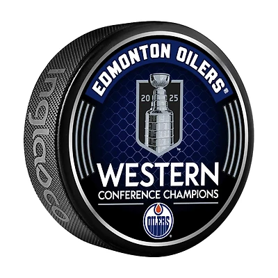 Edmonton Oilers 2025 Western Conference Champions Hockey Puck