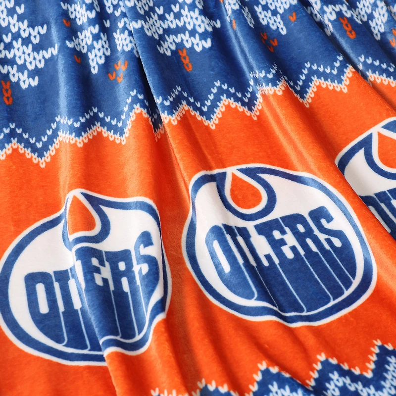 Edmonton Oilers 3-Pack Throw Blanket & Pillows Set