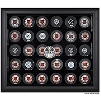 Edmonton Oilers 30-Puck Black Display Case