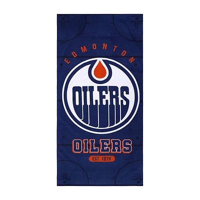 Serviette de plage des Oilers d'Edmonton