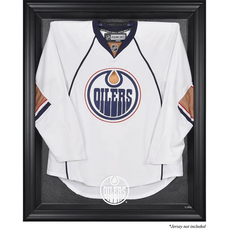 Vitrine encadrée noire pour maillot des Oilers d'Edmonton