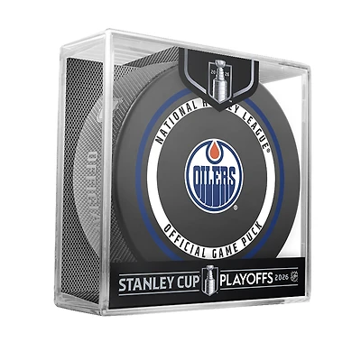 Edmonton Oilers Inglasco 2026 Stanley Cup Playoffs Official Game Puck