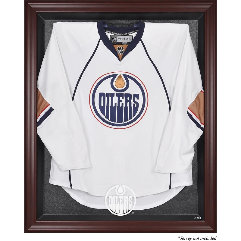 Edmonton Oilers Mahogany Framed Jersey Display Case