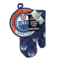 Edmonton Oilers Two-Piece Kitchen Mitt Set
