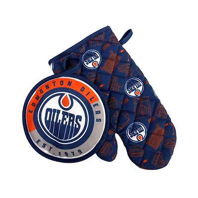 Edmonton Oilers Two-Piece Kitchen Mitt Set