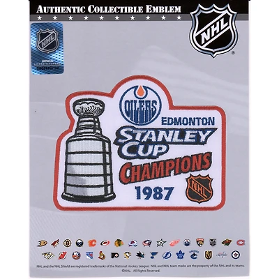 Edmonton Oilers Unsigned 1987 Stanley Cup Champions National Emblem Jersey Patch