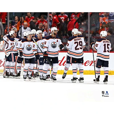 Edmonton Oilers Unsigned 2019-20 Team Celebration Photo