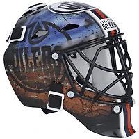 Masque de gardien miniature réplique non signé des Oilers d'Edmonton de Franklin Sports