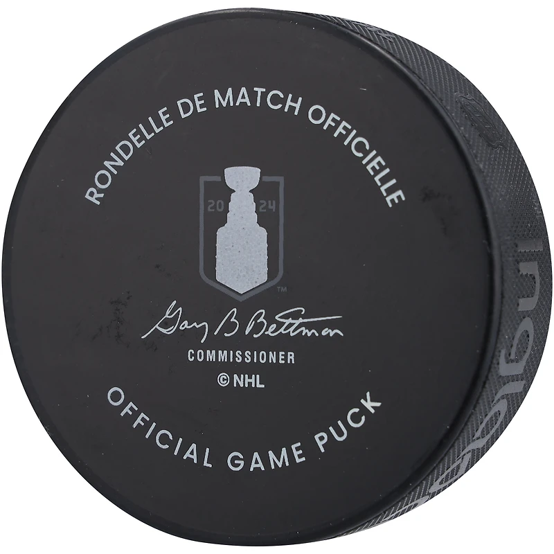 Evan Bouchard Rondelle de hockey dédicacée de la finale de la Coupe Stanley des Oilers d'Edmonton 2024