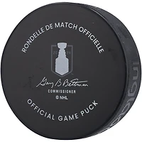 Evan Bouchard Rondelle de hockey dédicacée de la finale de la Coupe Stanley des Oilers d'Edmonton 2024