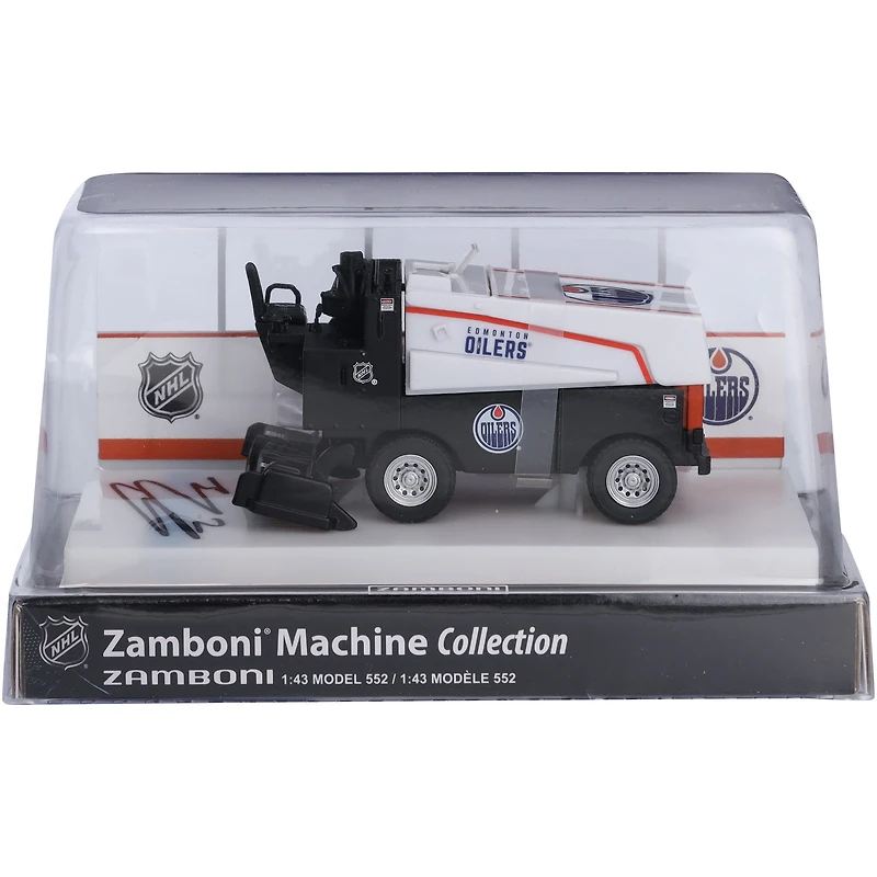 Evan Bouchard Edmonton Oilers Autographed 1:43 Scale Die-Cast Zamboni