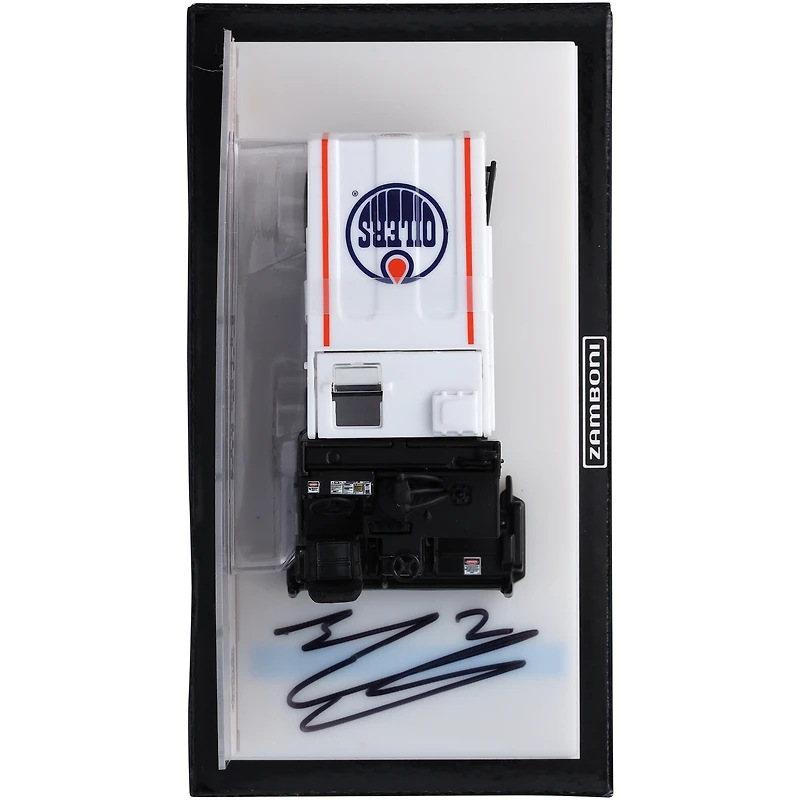 Evan Bouchard Edmonton Oilers Autographed 1:43 Scale Die-Cast Zamboni