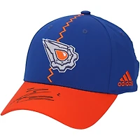 Casquette rétro inversée autographiée par Evan Bouchard des Oilers d'Edmonton 2022-23