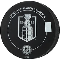Evan Bouchard Edmonton Oilers Autographed 2025 Stanley Cup Final Dueling Matchup Hockey Puck
