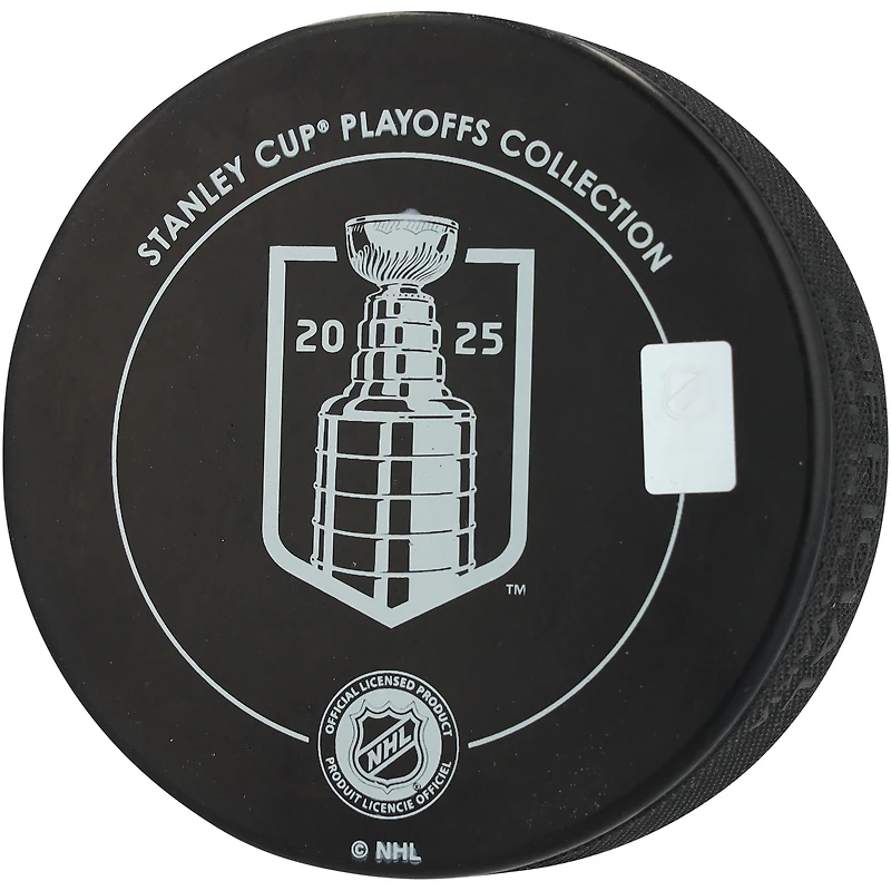 Rondelle de hockey autographiée par Evan Bouchard, champion de la Conférence Ouest 2025 des Oilers d'Edmonton