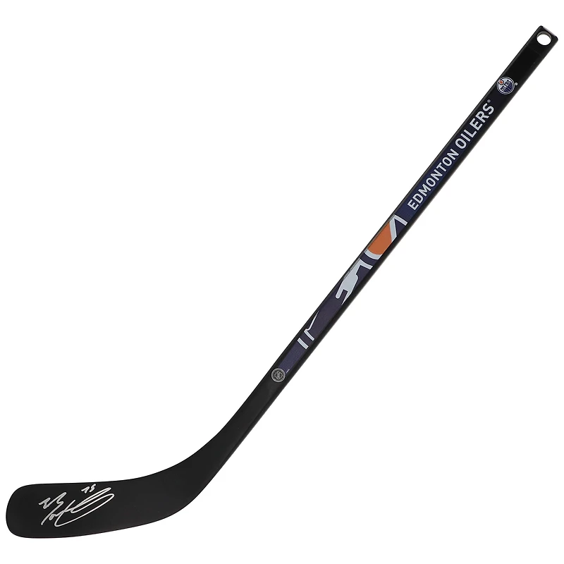 Mini bâton de hockey en composite dédicacé par Evan Bouchard Oilers d'Edmonton