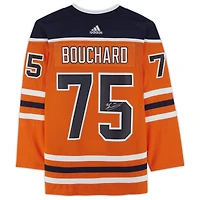 Evan Bouchard Edmonton Oilers Autographié Orange Adidas Authentique Maillot
