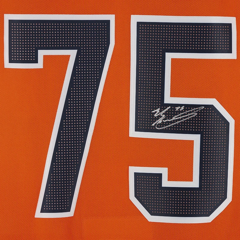 Evan Bouchard Edmonton Oilers Autographié Orange Adidas Authentique Maillot
