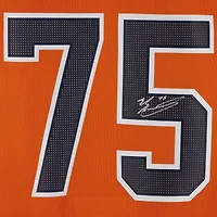Evan Bouchard Edmonton Oilers Autographié Orange Adidas Authentique Maillot