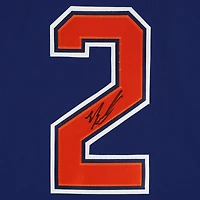 Maillot Adidas Royal Authentic autographié par Evan Bouchard des Oilers d'Edmonton