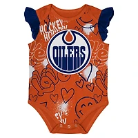 Ensemble deux pièces pour bébé fille Outerstuff Edmonton Oilers Team Star