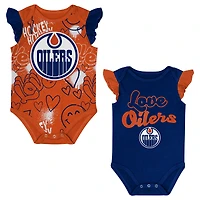 Ensemble deux pièces pour bébé fille Outerstuff Edmonton Oilers Team Star