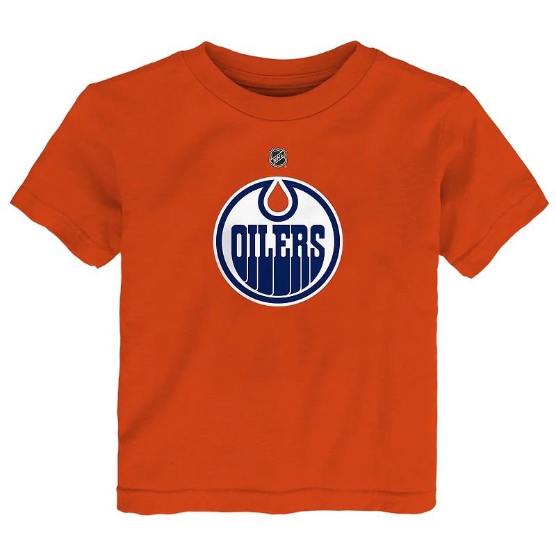 T-shirt pour bébé Outerstuff orange avec logo principal des Oilers d'Edmonton