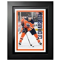 Leon Draisaitl Edmonton Oilers - 12'' x 16'' Jersey Framed Photo