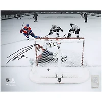 Leon Draisaitl Edmonton Oilers Autographed 8" x 10" 2025 Stanley Cup Final Game 1 Overtime Goal Spotlight Photograph