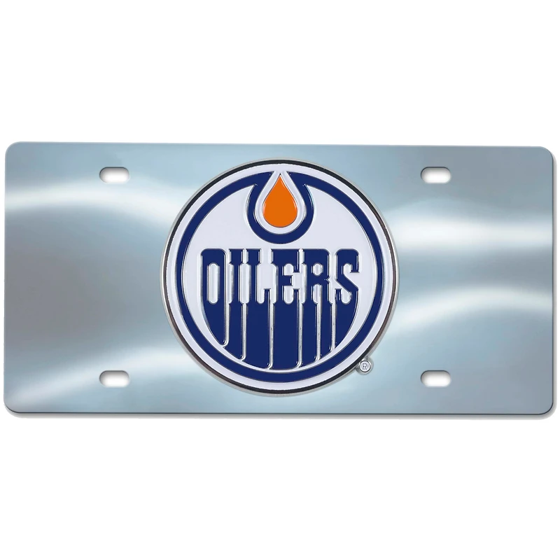 Plaque d'immatriculation moulée sous pression des Oilers d'Edmonton de Logo Brands
