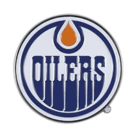 Emblème de voiture en relief couleur des Oilers d'Edmonton