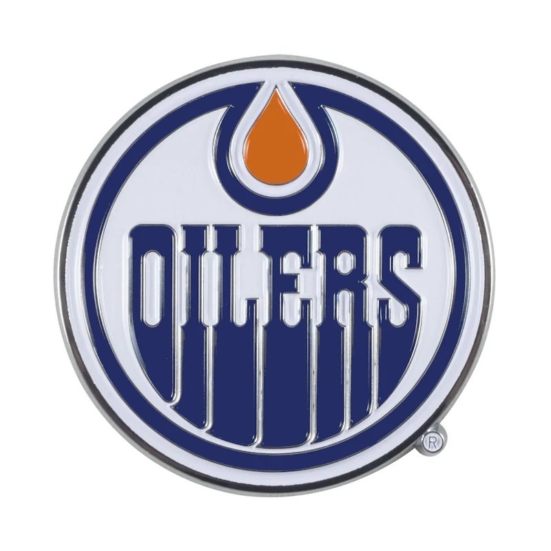 Logo Brands Edmonton Oilers Emblème de voiture en relief couleur