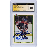 Mark Messier Edmonton Oilers Autographed 1990-91 Bowman #199 CGC Fanatics Witnessed Authenticated Card with "HOF 2007" Inscription