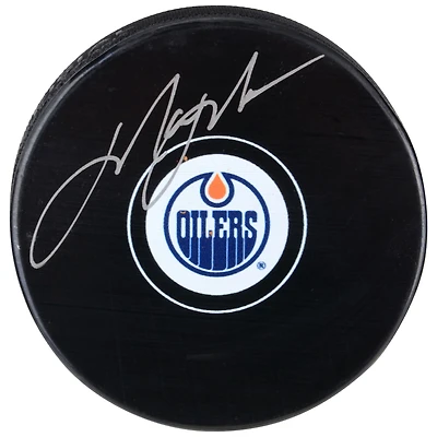 Mark Messier Edmonton Oilers Autographed Hockey Puck